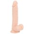Nature Skin - realistické dildo s přísavkou - přírodní (střední)