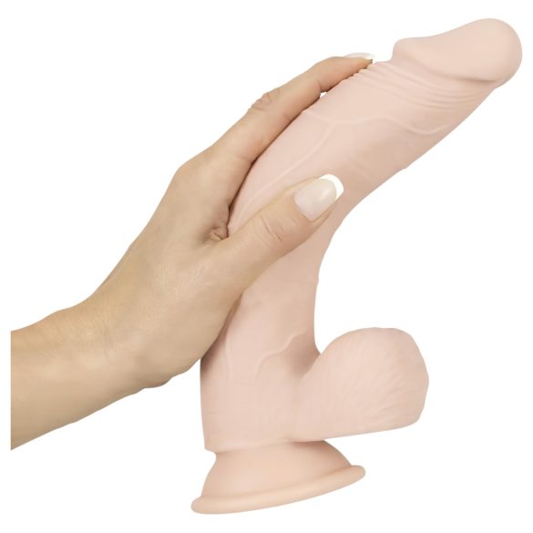 Nature Skin - přísavný, realistický dildo - přírodní (střední)