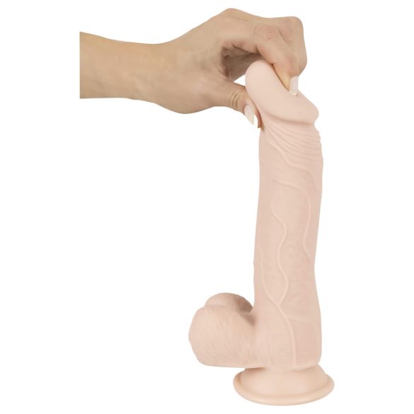 Nature Skin - přísavný, realistický dildo - přírodní (střední)