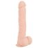 Nature Skin - realistický přísavný dildo - přírodní (velký)