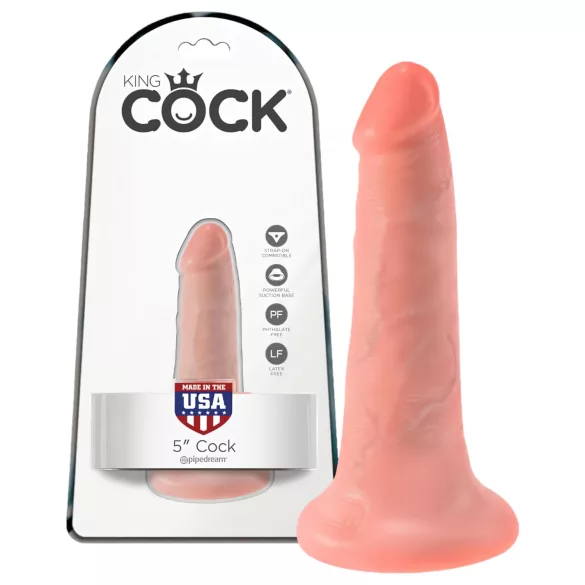 King Cock - realistické dildo - 13 cm - tělová barva