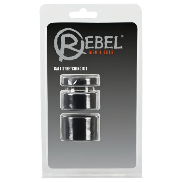 Rebel Ball - sada na penis a varlata - (černá)