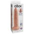 King Cock 9 - realistické dildo (23 cm) - přírodní