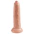 King Cock 9 - realistické dildo (23 cm) - přírodní