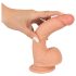 realistixxx - realističný dildo s přísavkou (22 cm) - přírodní