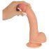 realistixxx - realističný dildo s přísavkou (22 cm) - přírodní