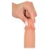 realistixxx - realističný dildo s přísavkou (22 cm) - přírodní