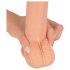realistixxx - realističný dildo s přísavkou (22 cm) - přírodní