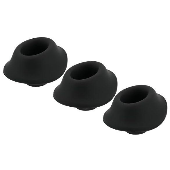 Womanizer Premium S - náhradní sací hlavice - černá (3 ks)