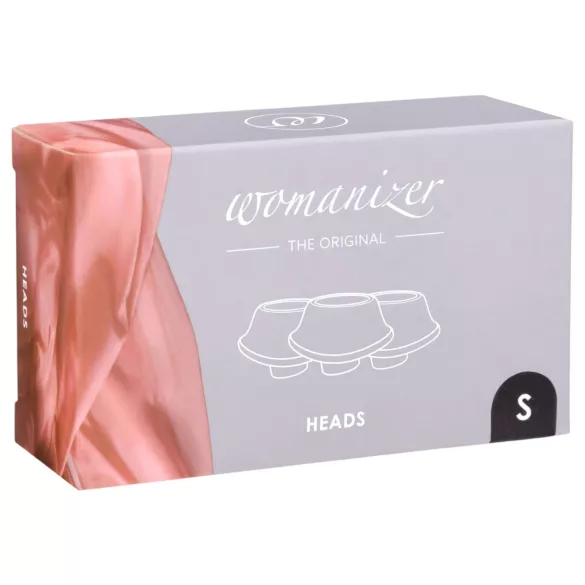 Womanizer Premium S - náhradní sací nástavce - černé - sada 3 ks