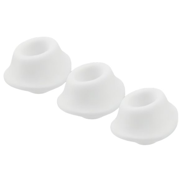 Womanizer Premium M - náhradní sací nástavec sada - bílá (3 ks)