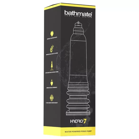 Bathmate Hydro7 - hydro pumpa na penis (průhledná)