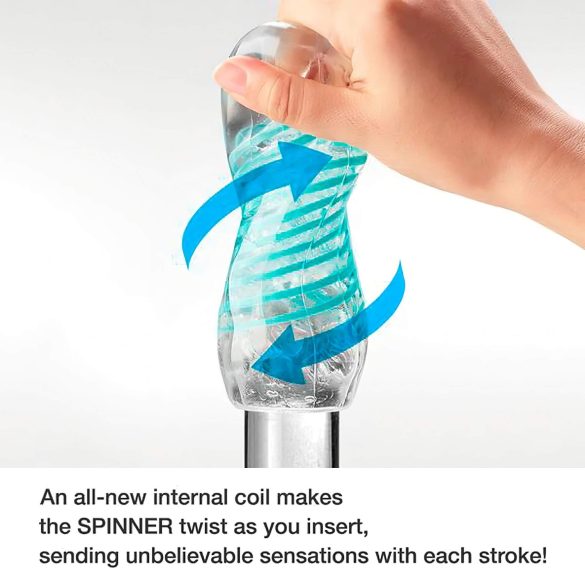 TENGA Spinner Tetra - masturbační pomůcka (průhledná)