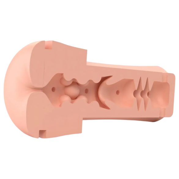 mystim Opus E Anus - elektro umělý anál masturbátor (přírodní-černá)