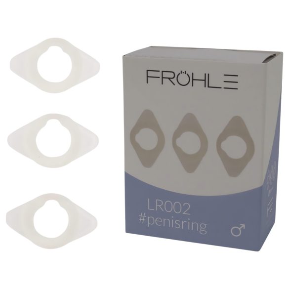 Fröhle LR002 (2,1cm) - lékařská sada erekčních kroužků (3ks)