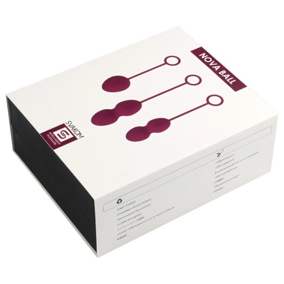 Svakom Nova - 3dílná sada venušiných kuliček (fialová)