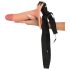 Realistixxx Strap-on - připevnitelný, dutý dildo (přirozený)