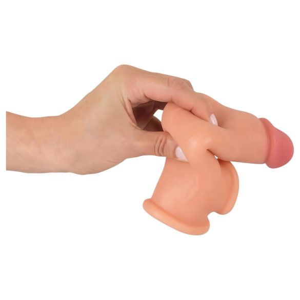 Realistixxx - návlek na penis s kroužkem - prodloužení 19 cm - tělová