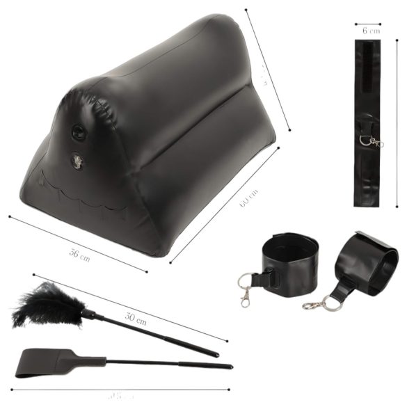 You2Toys Love Cushion - nafukovací sexuální polštář sada (černá)