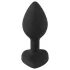 You2Toys - anální kolík - bílý kamínek - černý