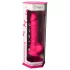 Silexd 7 - přísavkový, varlatový dildo - 17,5 cm (růžový)