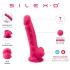 Silexd 7 - přísavkový, varlatový dildo - 17,5 cm (růžový)