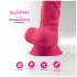 Silexd 7 - přísavkový, varlatový dildo - 17,5 cm (růžový)