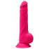 Silexd 9,5 - přísavkový, varlatový dildo - 24 cm (růžový)