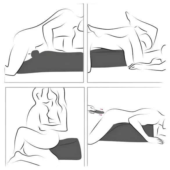 Fleshlight na misi - černý sexy polštářek