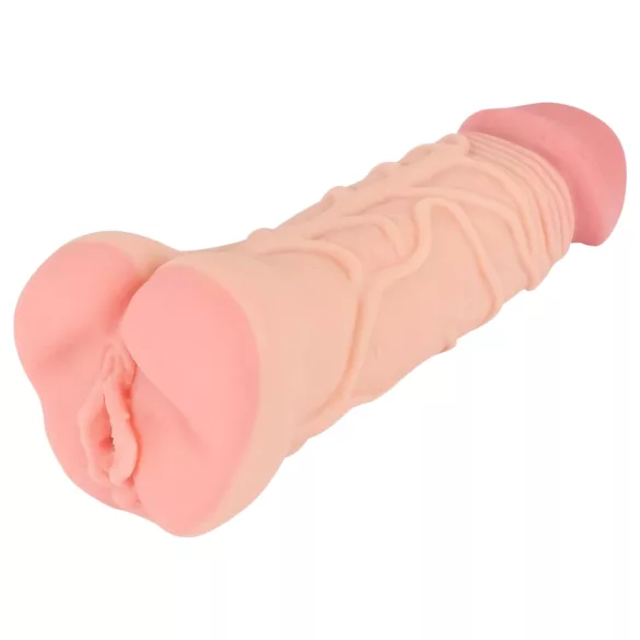 Nature Skin - masturbátor a návlek na penis - realistický - tělová barva