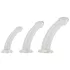 Crystal Clear - anální dildo set - 3 kusy - transparentní
