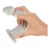 Crystal Clear - anální dildo set - 3 kusy - transparentní