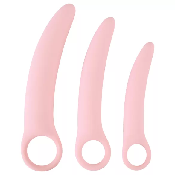SMILE - vaginální trenažéry - sada dild - růžová - 3 kusy