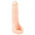 Realistixxx Double F - realistické dildo s kroužkem (přírodní)