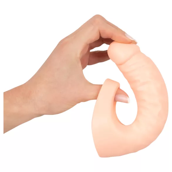 Realistixxx Double F - realistický dvojitý dildo s erekčním kroužkem - tělová