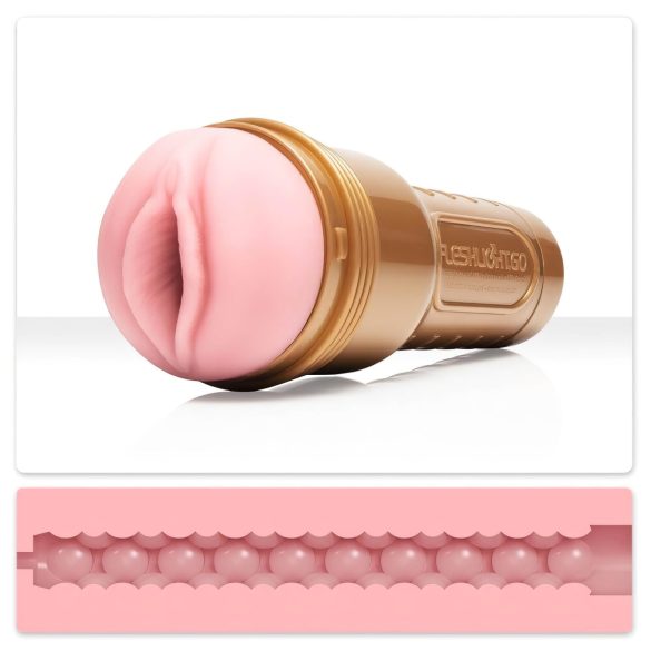 Kompaktní vagina Fleshlight GO pro trénink výdrže (růžová)