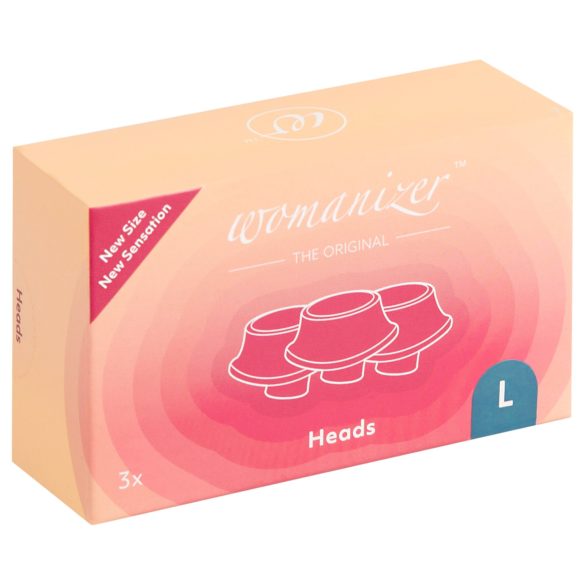 Womanizer L - náhradní sací hlavice set - modrá (3ks) - velká