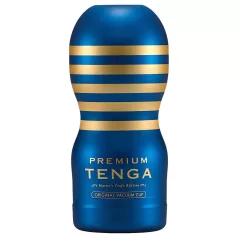 TENGA Premium Original - jednorázový masturbátor - modrý