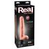 Real Feel Deluxe No.7 - realističný vibrátor s varlaty (přírodní)