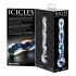 Icicles No. 08 - vlnitý, oboustranný, skleněný dildo (průhledný modrý)