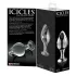 Icicles No. 25 - anální kolík - kuželový tvar - sklo průhledné