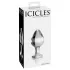 Icicles No. 25 - anální kolík - kuželový tvar - sklo průhledné