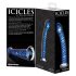 Icicles No. 29 - spirálový, skleněný dildo na penis (modrý)
