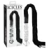 Icicles No. 38 - bič z kůže a skleněné dildo - průhledné/černé