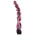 Icicles No. 43 - perlové, srdíčkové skleněné dildo (růžové)