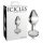 Icicles No. 44 - kónický, skleněný anální kolík (průhledný)