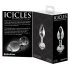 Icicles No. 44 - kónický, skleněný anální kolík (průhledný)