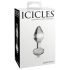 Icicles No. 44 - kónický, skleněný anální kolík (průhledný)