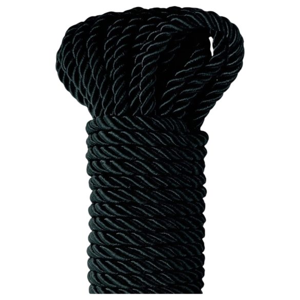 Fetish hedvábné lano - Shibari provaz - 10m (černé)