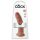 King Cock 9 - realistické dildo s přísavkou (23 cm) - tmavá přírodní